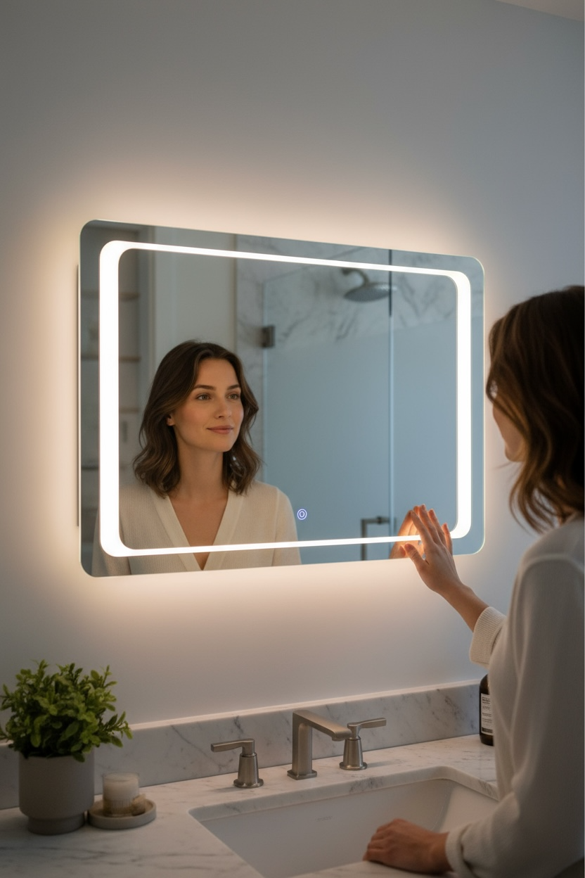 Pleasure Cool White LED Mirror
